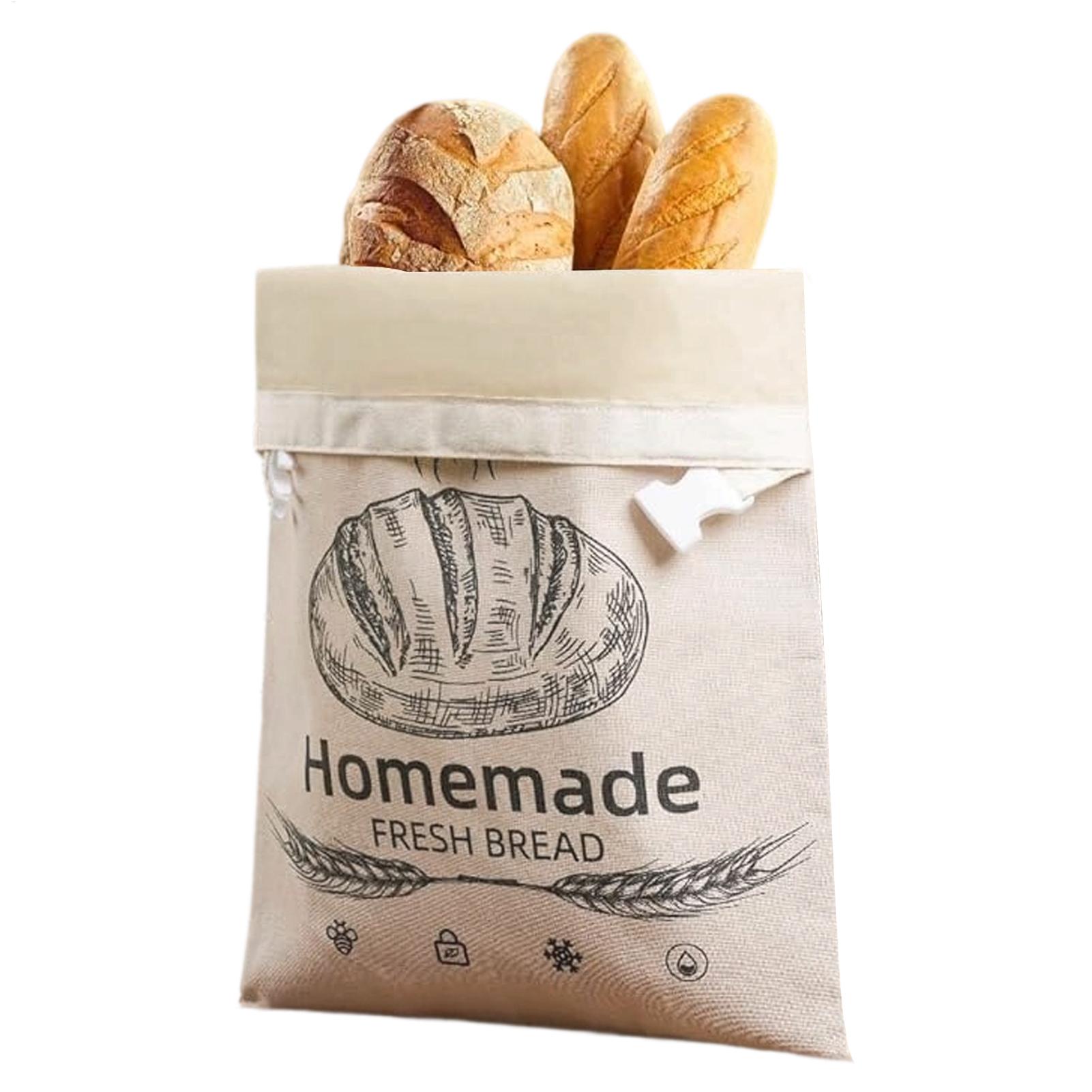 Food Storage Bags Reusable - Linnen broodzak Herbruikbare zakken voor broodzakken