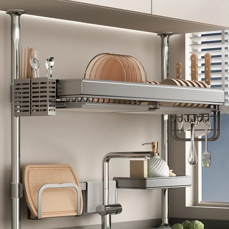 Food Storage Organiser - Top-up keuken opbergrek wastafel organisator afwas