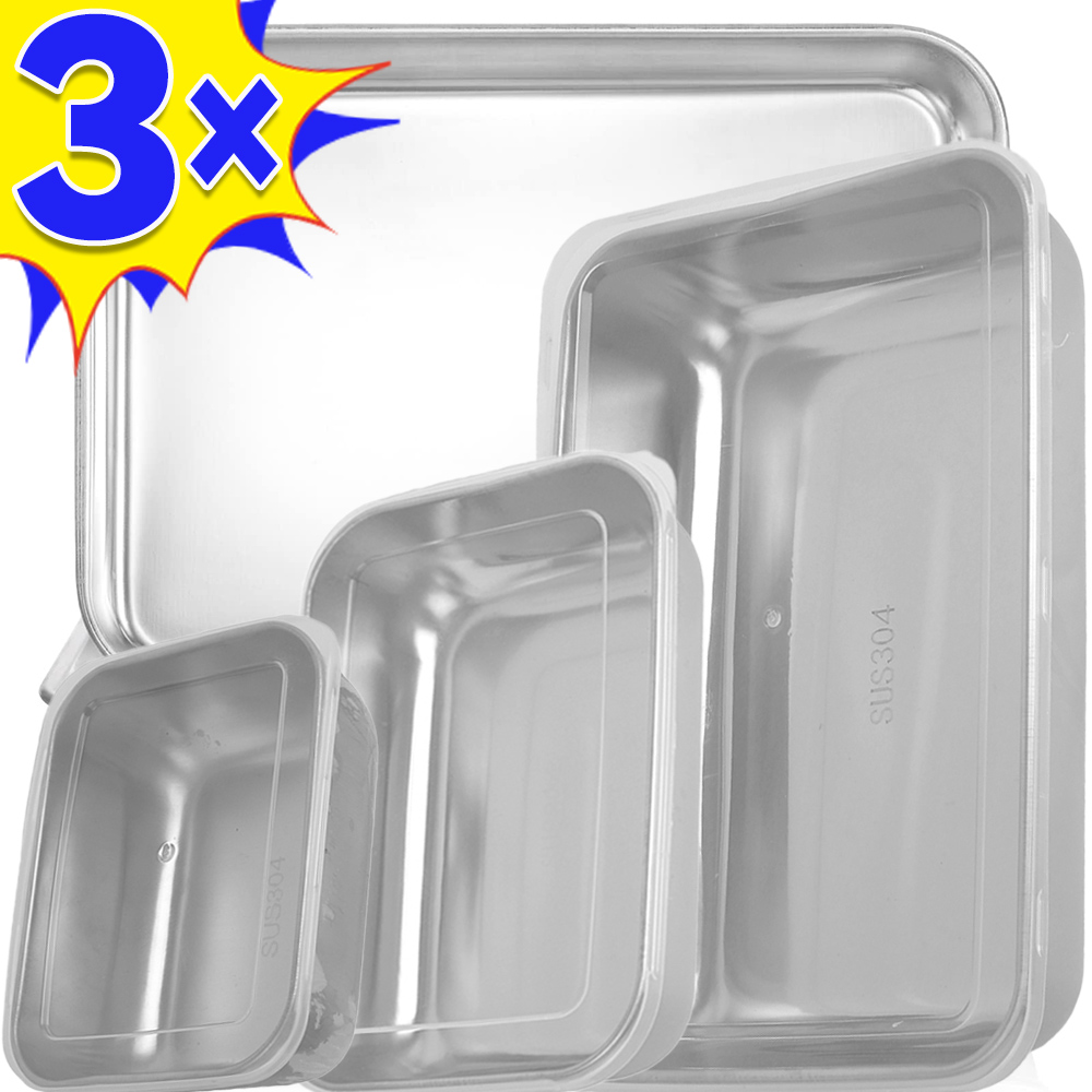 Food Storage Ideas - Roestvrijstalen voedselopbergdoos Vershouddoos Deksel Rechthoek Worst