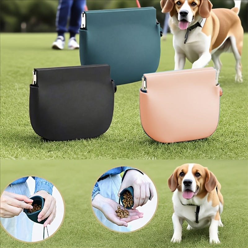 Food Storage Silicone Bags - 1 st Draagbare Siliconen Hondensnoepjeszak Hondentraining