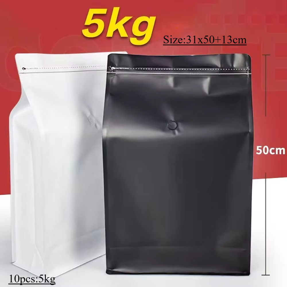 Food Storage Aluminum - 10 stks 5 kg Ziplock Koffieboon