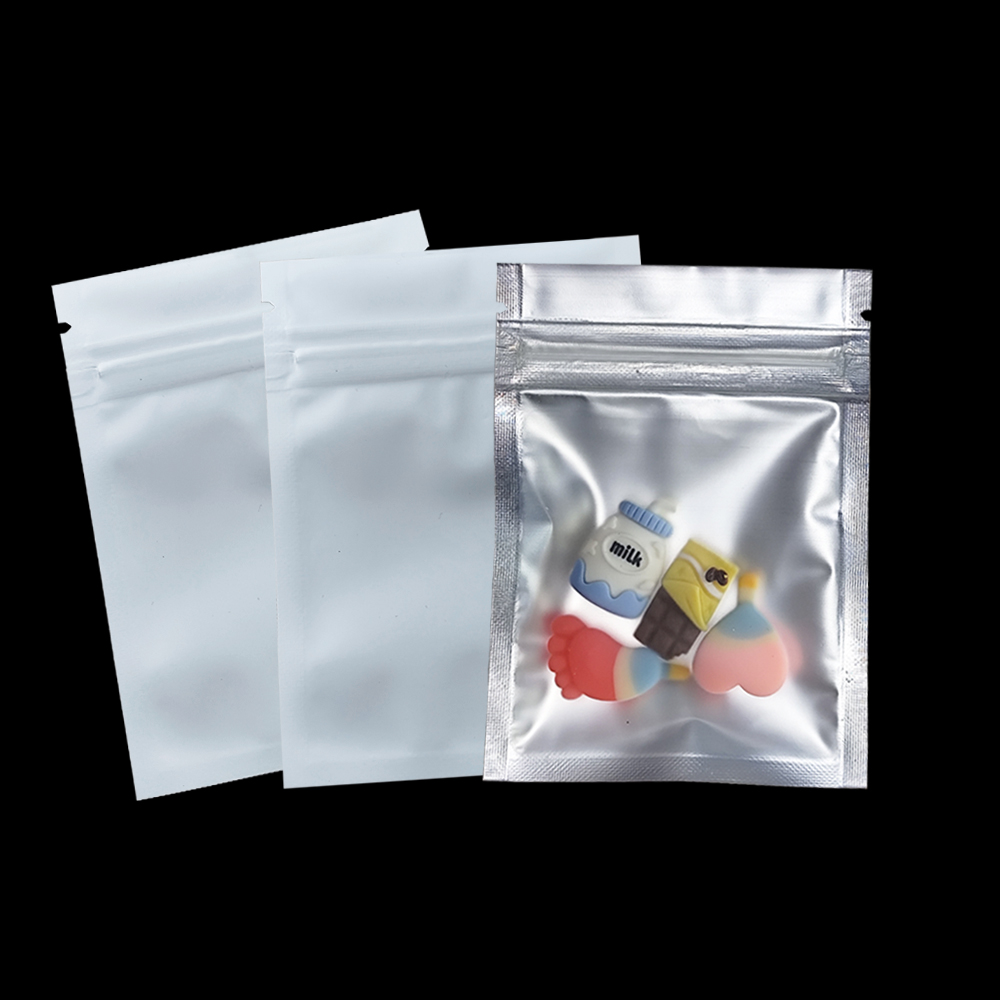 Food Storage Aluminum - 100 stks/partij Matte Clear Zip Lock