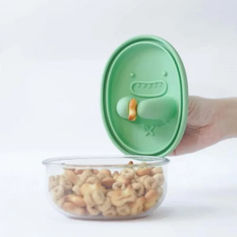 Food Storage Ideas - Handsfree snackbox, geen kruimels, snackopbergdoos, cartoonkoekjesdoos,