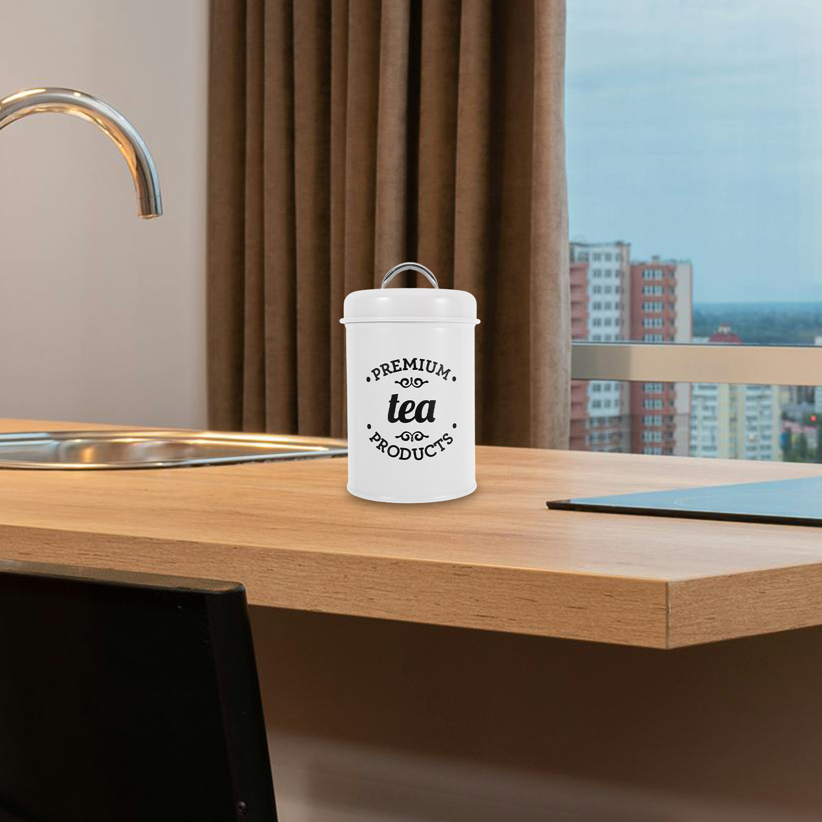 Food Storage Jars Airtight - Luchtdichte metalen blikjesset voor koffie, suiker,