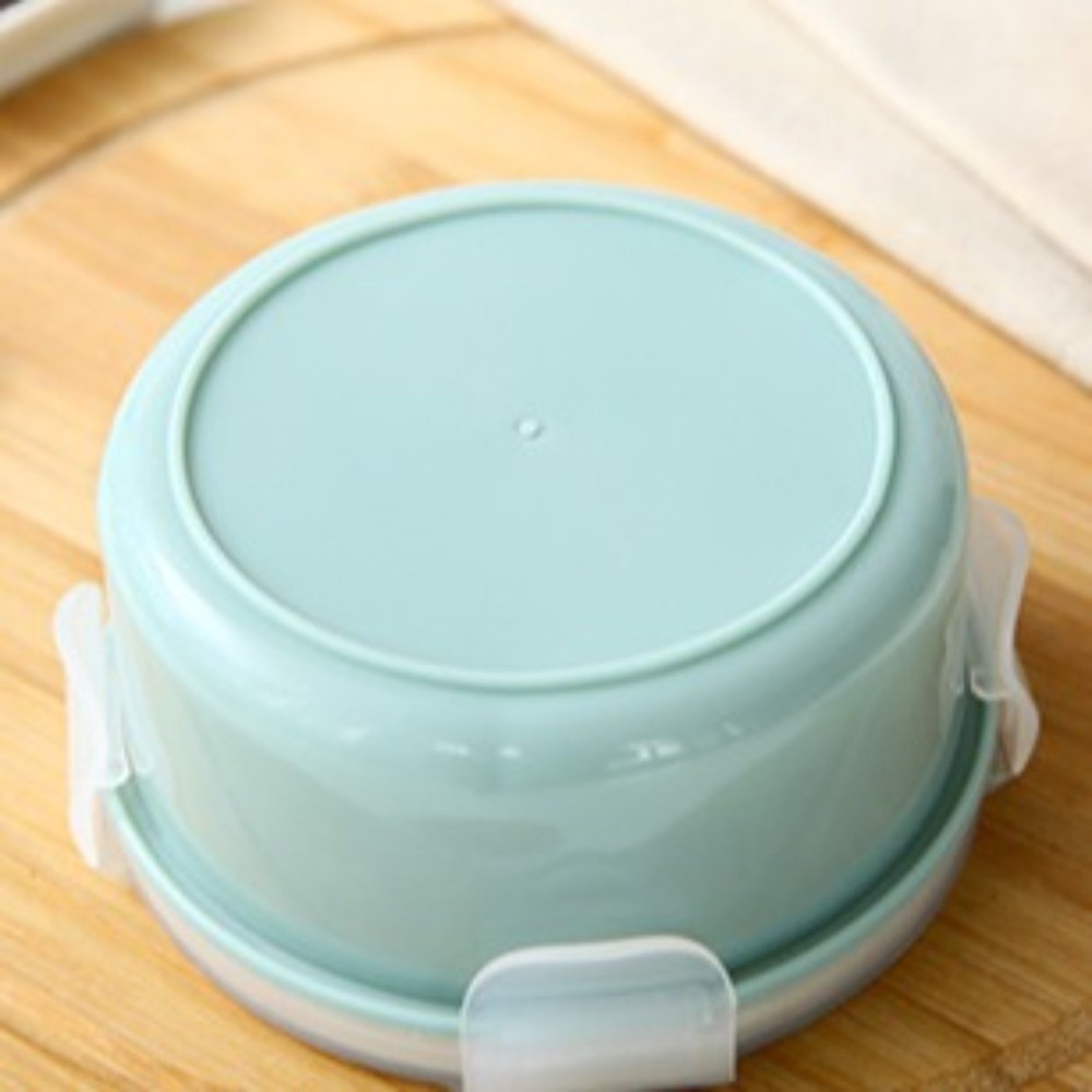 Food Storage Lock Box - 5 stuks draagbare plastic voedselopslagcontainers, ronde