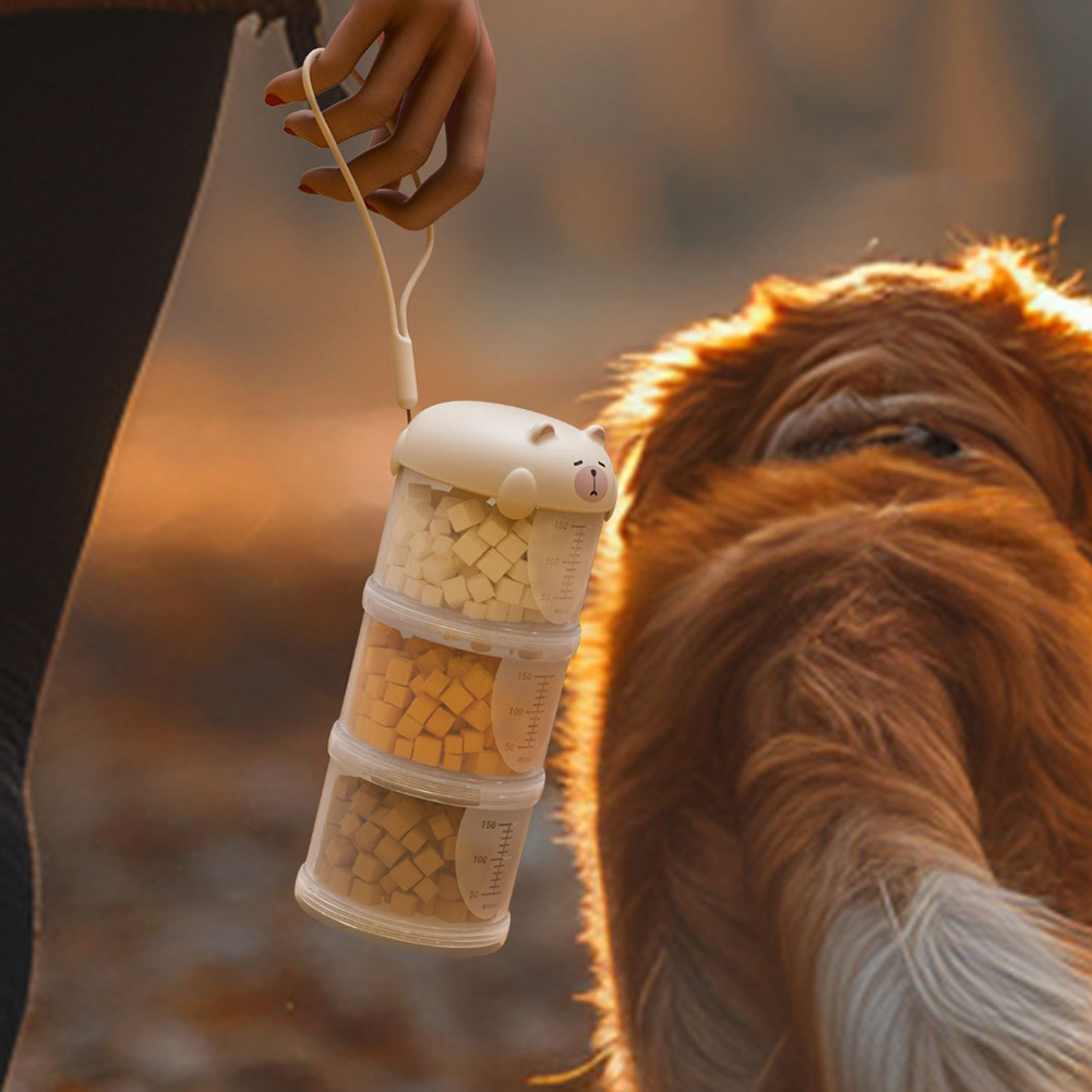 Food Storage Jars Airtight - Luchtdichte buitenhondenbehandeling Jar Multi-lagen Dog Behandel