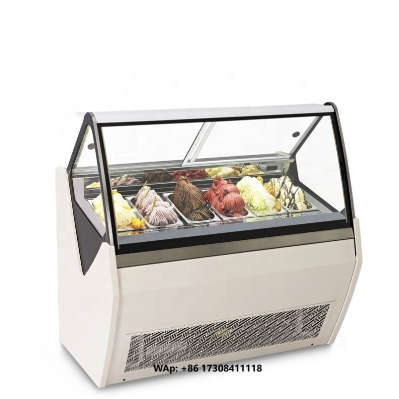 Food Storage Refrigerator - Immersieve glazen deur koelvitrine vriezer ijsvriezer