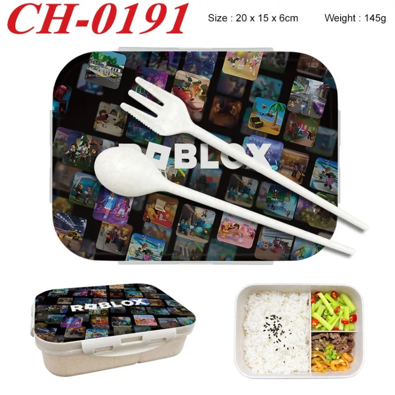 Food Storage Containers - Roblox Bento Lunchbox met gamefiguurprint, voedselcontainers,