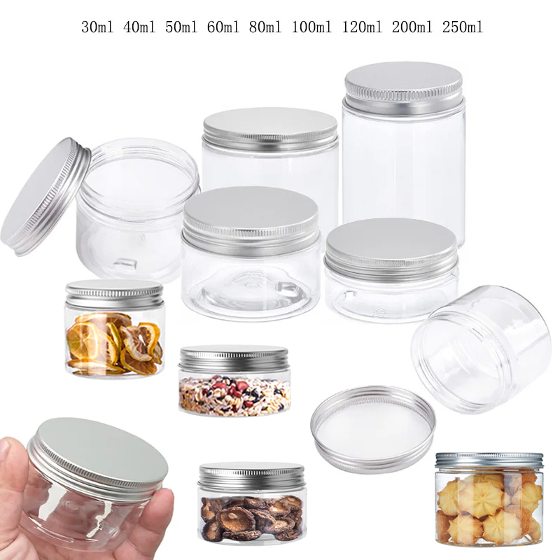Food Storage Aluminum - 1-10 Stuks 20/25/30/40/45-250Ml Opslagpotten Met Deksels