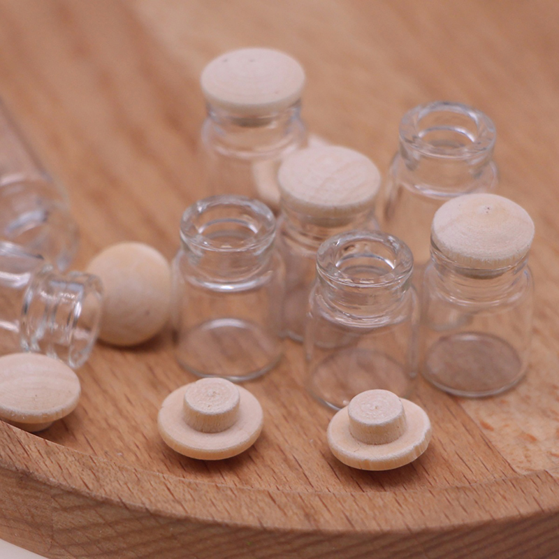 Food Storage Lid - 4 Stuks 1:12 Poppenhuis Miniatuur Glazen