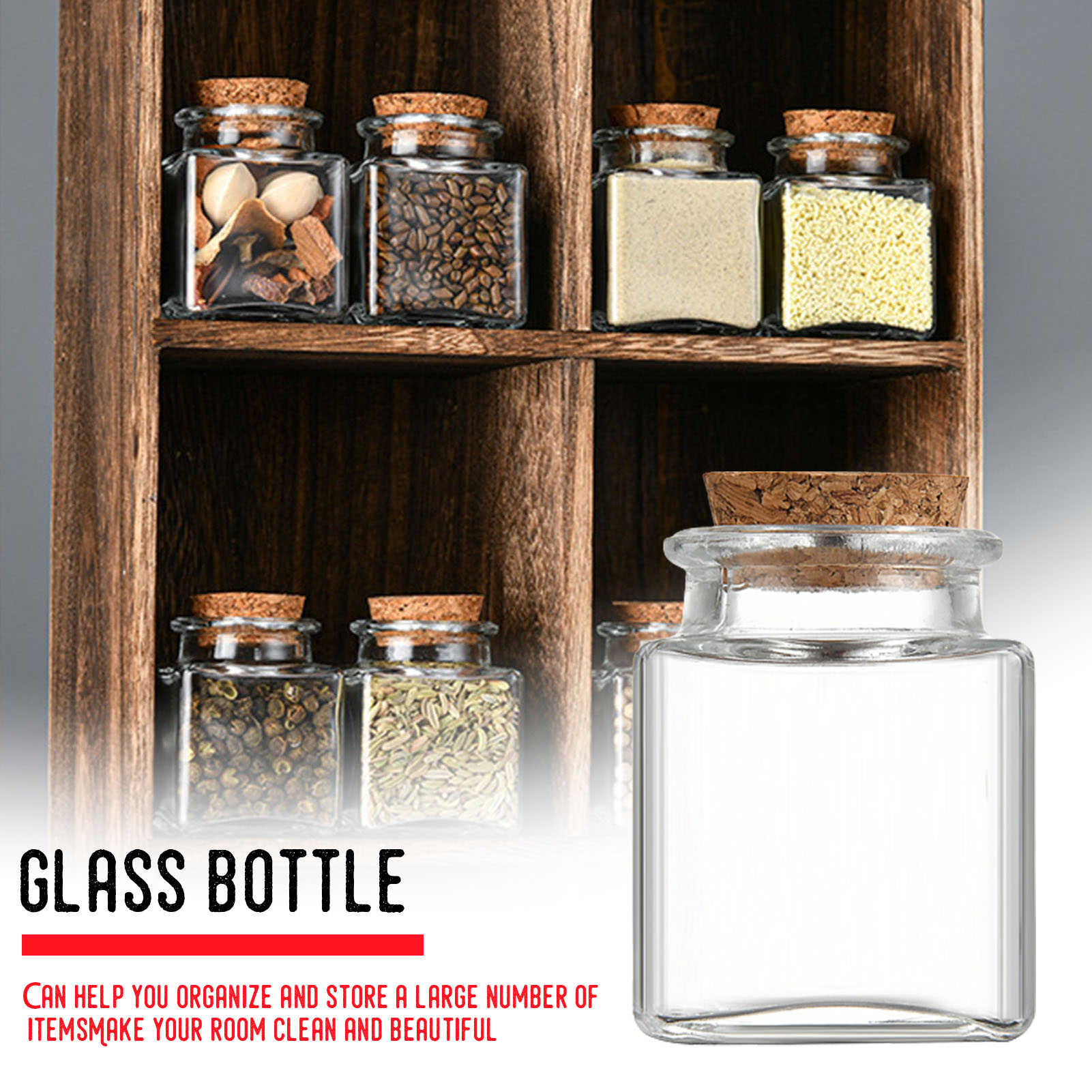 Food Storage Jars With Lids - 1/5/10 Stuks Glazen Opslag Potten Keuken