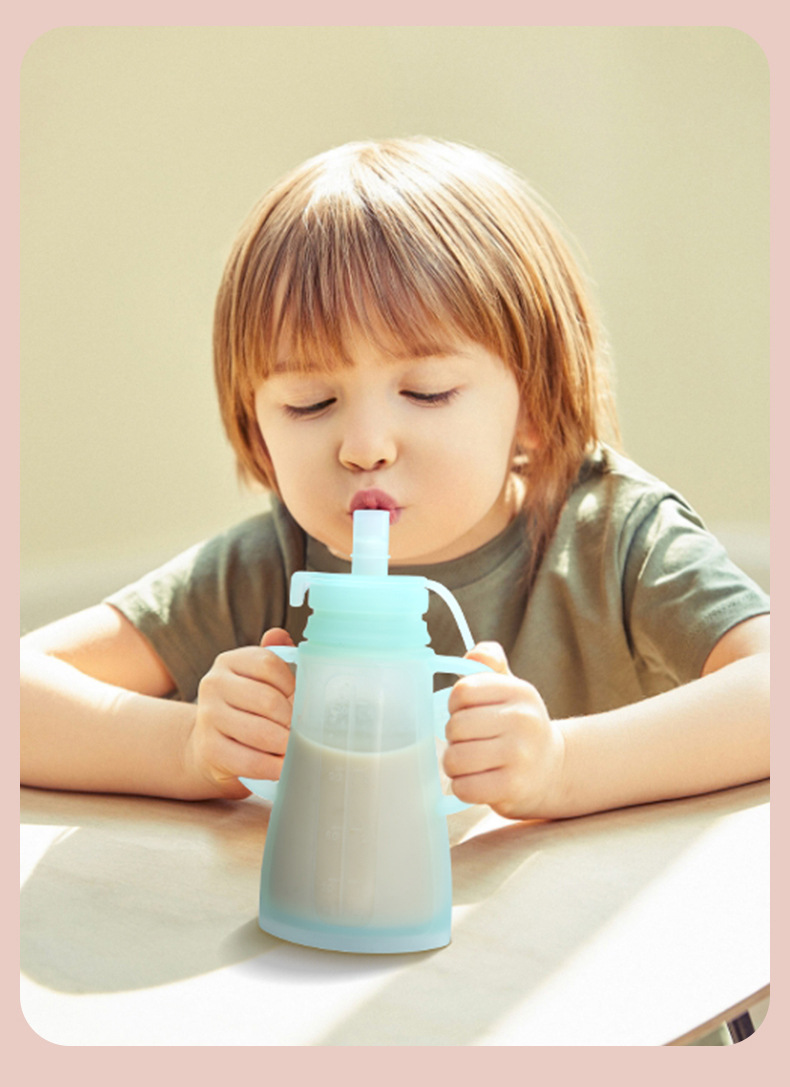 Food Storage Silicone Bags - Nieuwe herbruikbare siliconen borstvoeding bewaarzak, lekvrij,