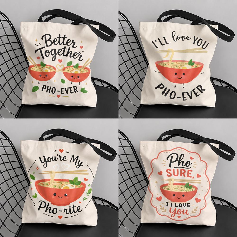 Food Storage Quotes - Grappige Eten-Citat Opbergtassen Grote Capaciteit Canvas