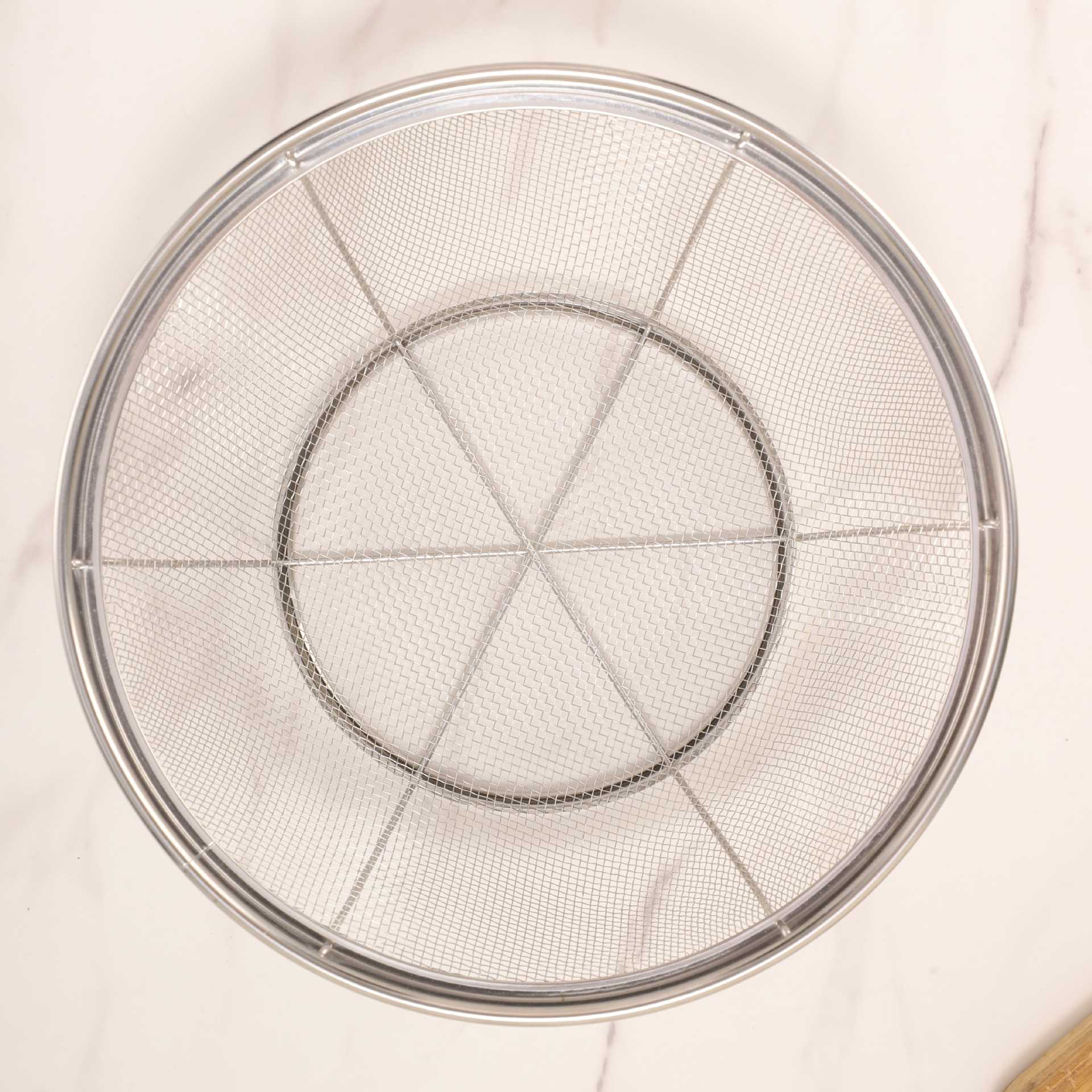 Food Storage And Preparation - Roestvrijstalen keuken groentenafdruipbak ronde fruit opbergmand