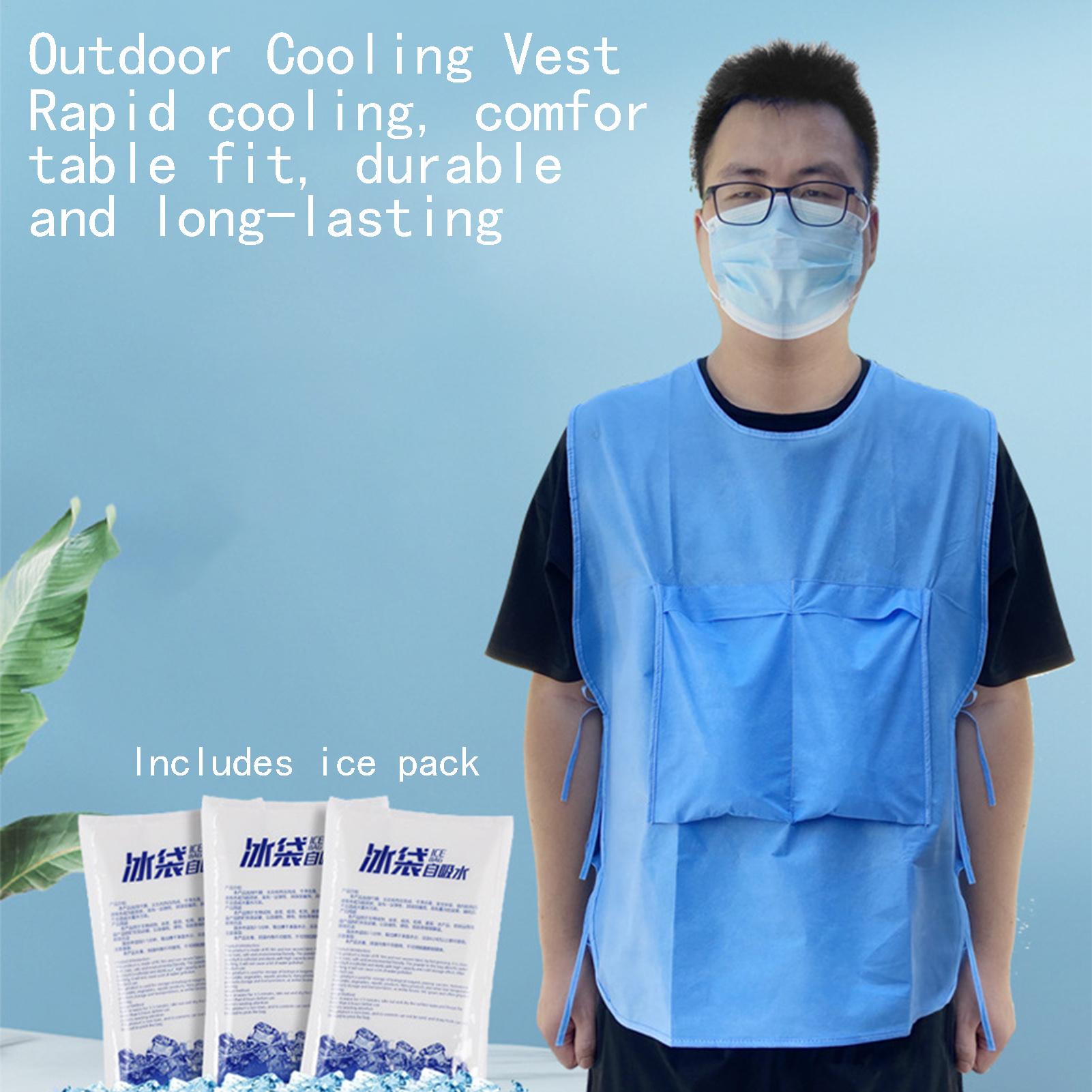 Cold Pack Ice Gel - Koelvest met 4 gel-icepacks, koude jas