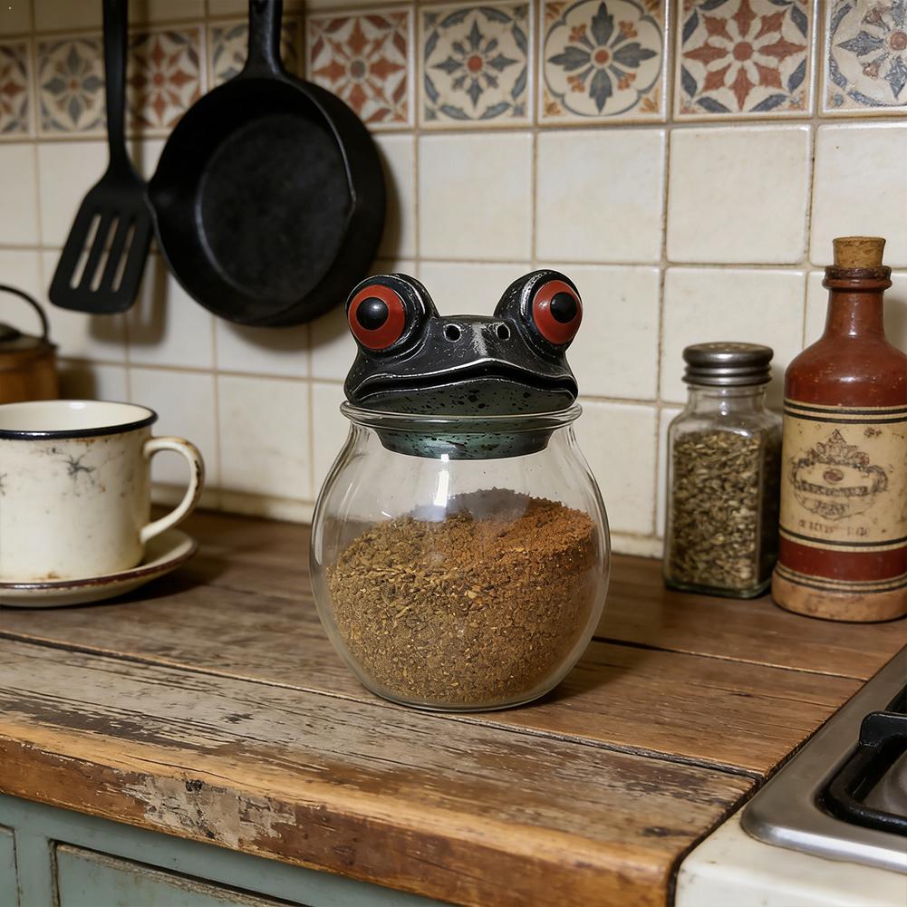 Stuks handgemaakte Witchy Frog - Herb Keeper Container recensie en prijs