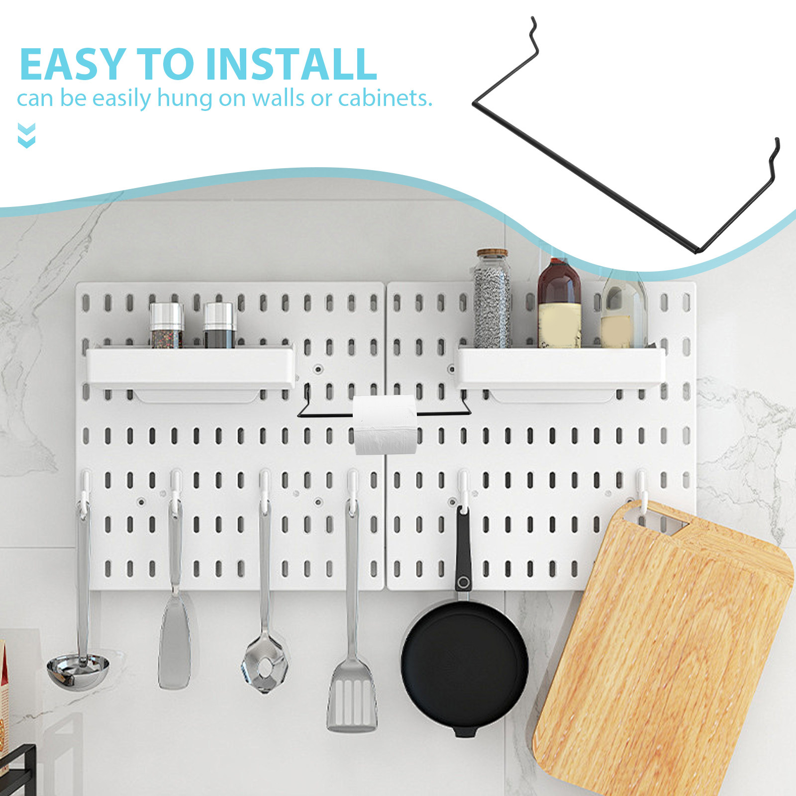 Pegboard metalen keukenrek, ho - Food Storage Rack For Kitchen recensie en prijs