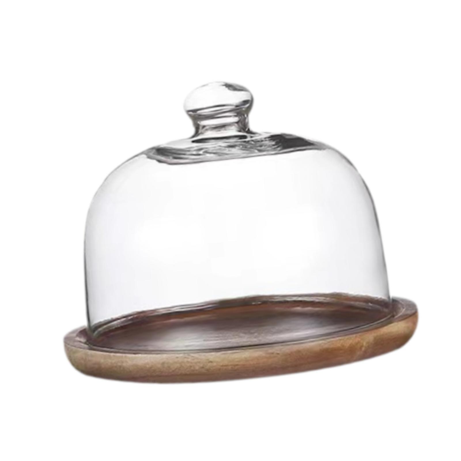 Houten taartplateau met glazen - Food Storage Glass Round recensie en prijs