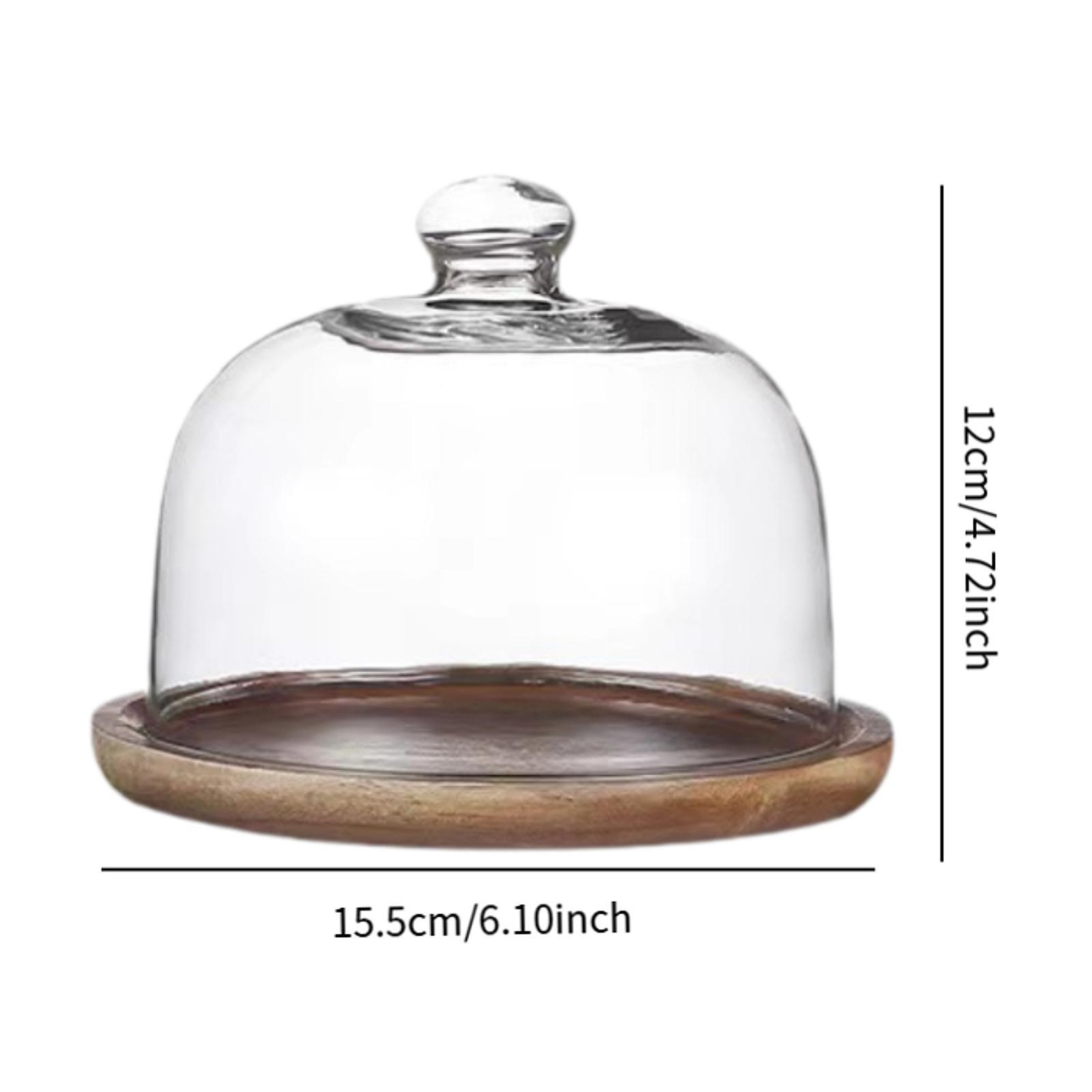 Houten taartplateau met glazen - Food Storage Glass Round recensie en prijs