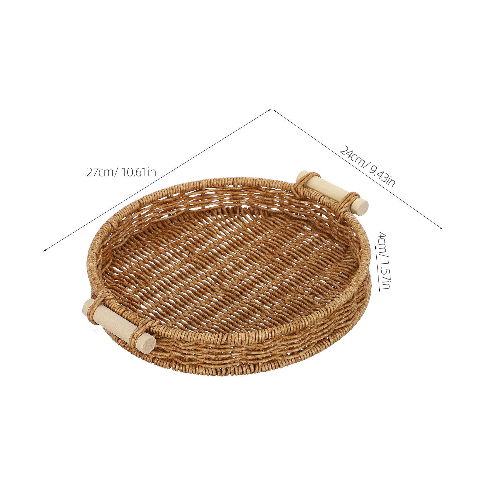 Imitatie Rotan Broodmand 27Cm  - Food Storage Handling recensie en prijs