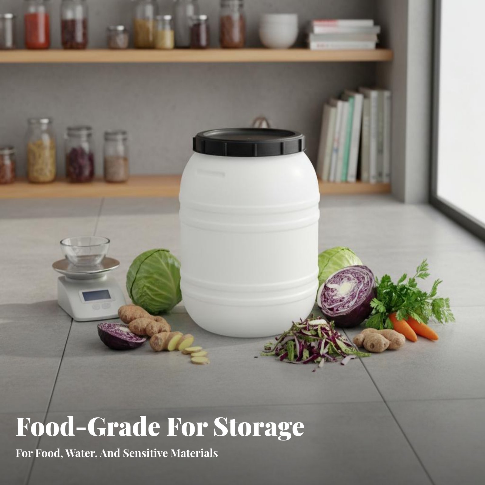 Voedselveilige kunststofvat me - Food Storage Lid recensie en prijs