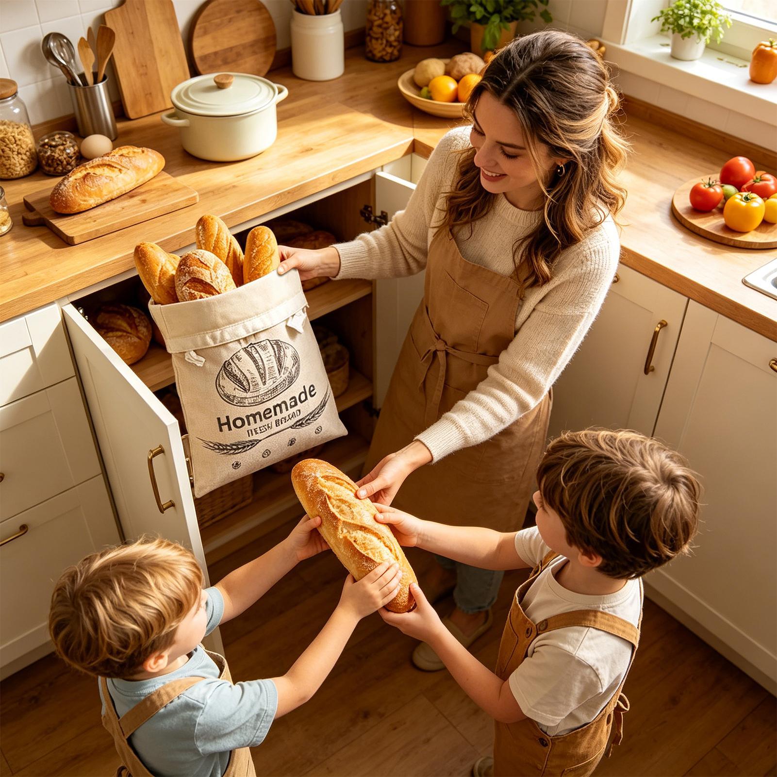 Linnen broodzak Herbruikbare z - Food Storage Bags Reusable recensie en prijs