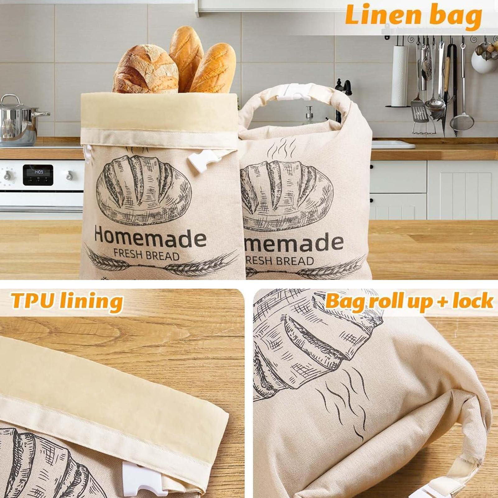 Linnen broodzak Herbruikbare z - Food Storage Bags Reusable recensie en prijs