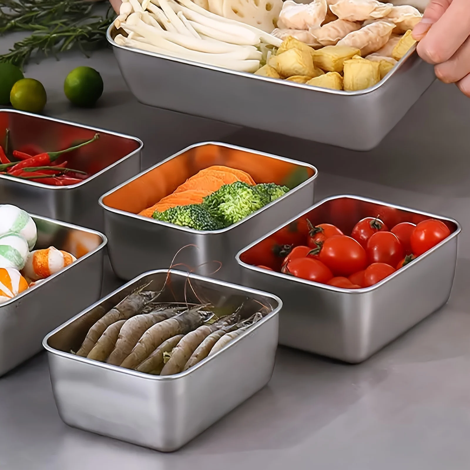 RVS voedselbewaarbakjes set me - Food Storage Aluminum recensie en prijs