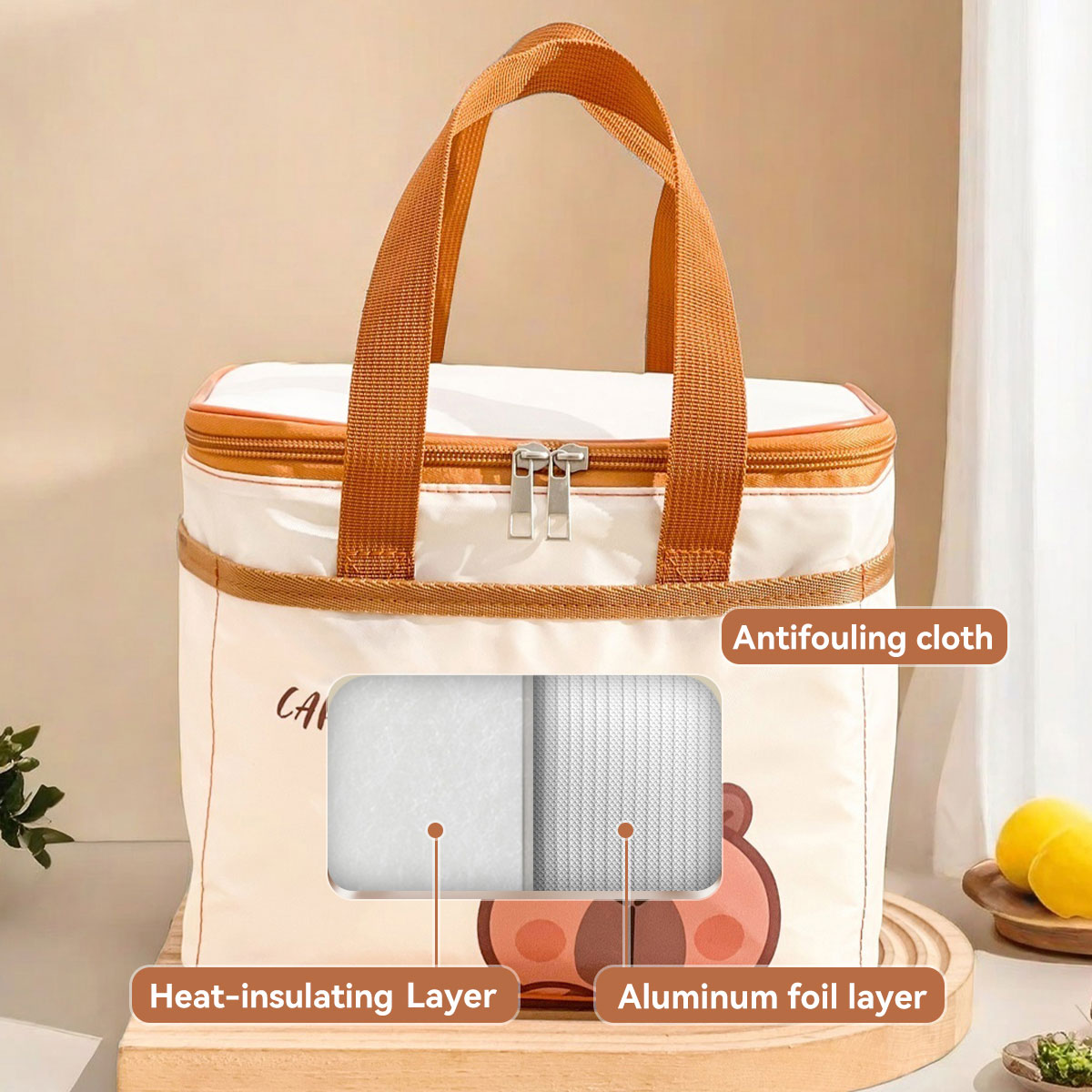 Leuke Capibara geïsoleerde lun - Food Storage Bags Reusable recensie en prijs