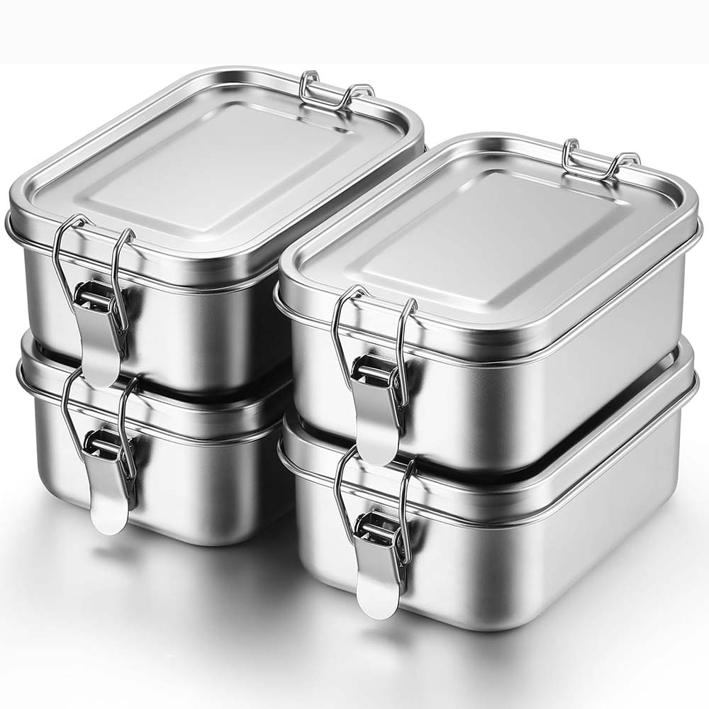 4 stuks roestvrijstalen bentob - Food Storage Lock Box recensie en prijs