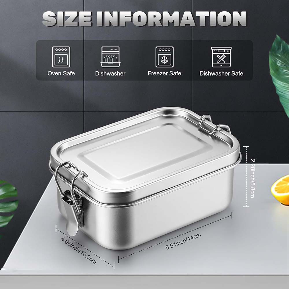 4 stuks roestvrijstalen bentob - Food Storage Lock Box recensie en prijs