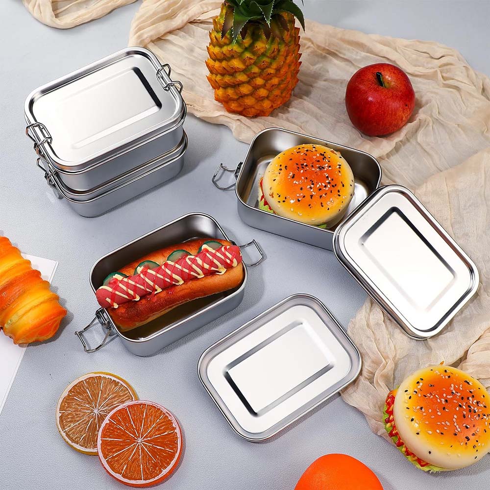 4 stuks roestvrijstalen bentob - Food Storage Lock Box recensie en prijs