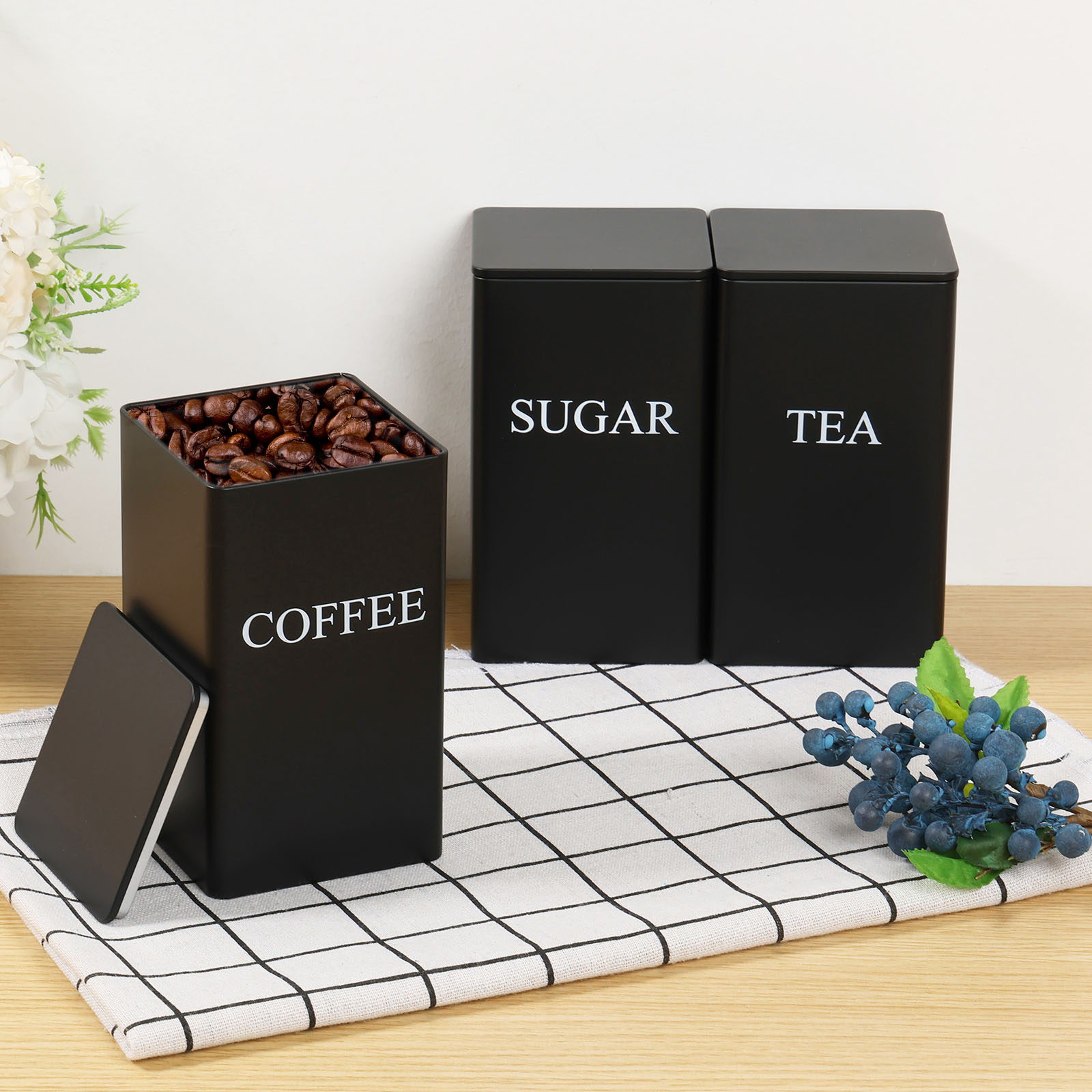 3 Stuks Koffieboon Opslagbusse - Food Storage Jars With Lids recensie en prijs
