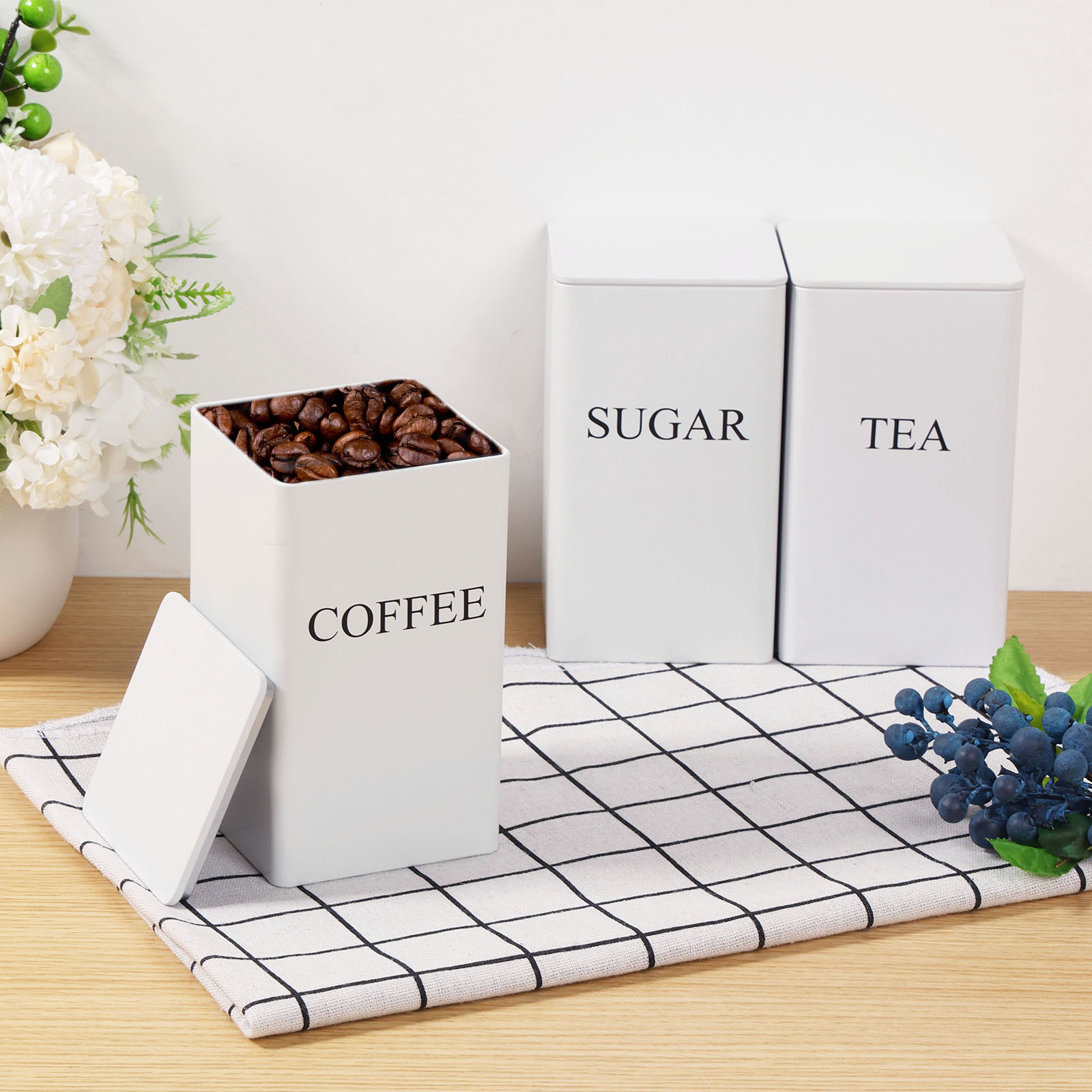 3 Stuks Koffieboon Opslagbusse - Food Storage Jars With Lids recensie en prijs