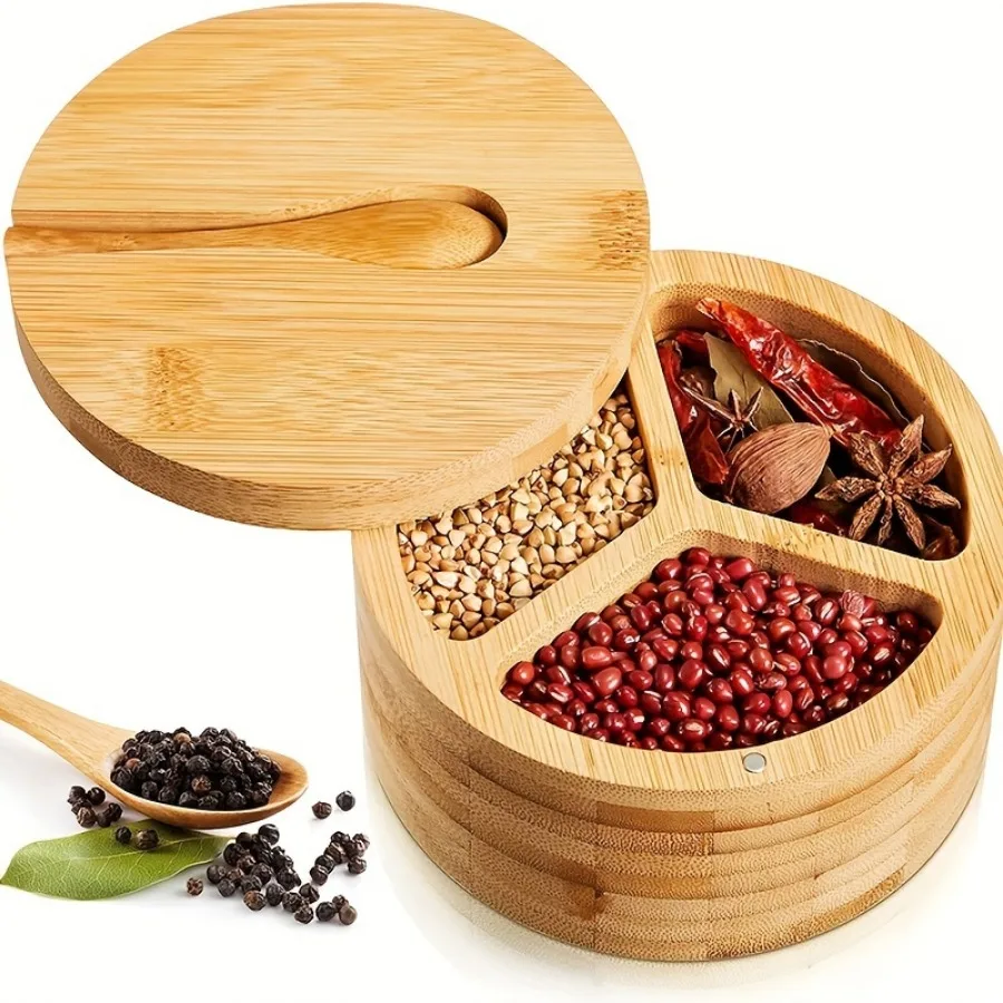 Bamboe bedekte houten lepel kr - Herb Keeper Container recensie en prijs