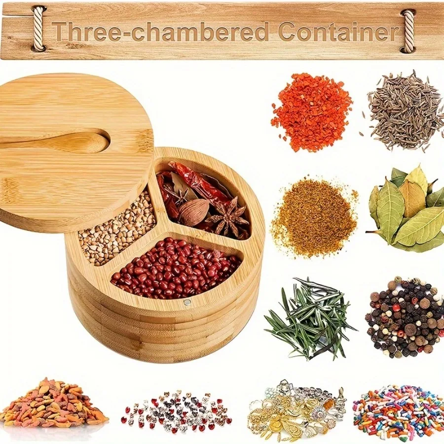 Bamboe bedekte houten lepel kr - Herb Keeper Container recensie en prijs