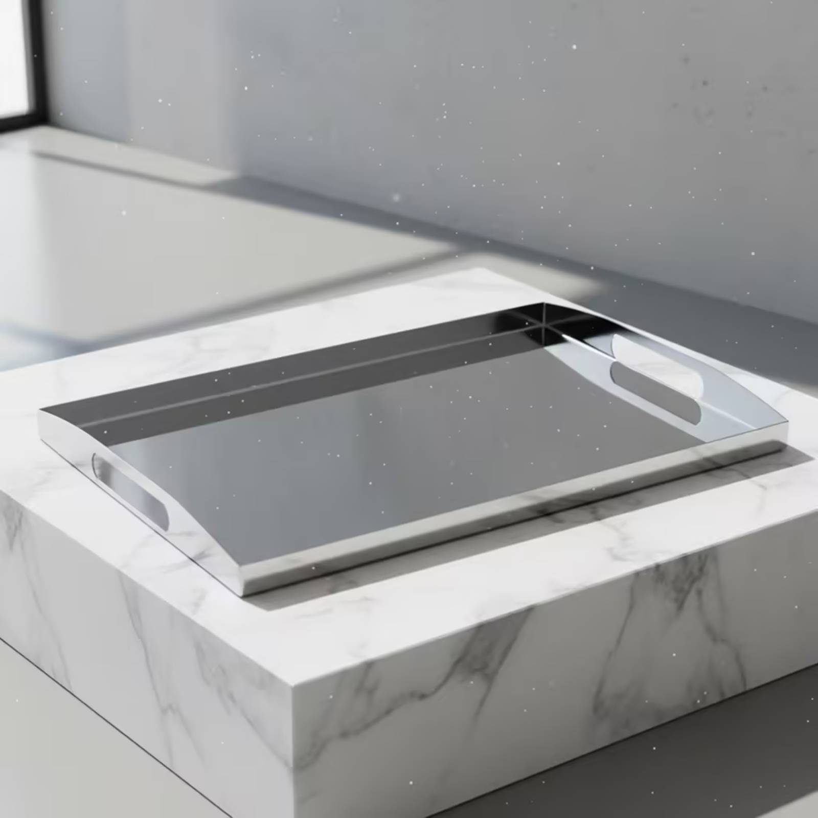 Roestvrijstalen dienblad Zilve - Food Storage Handling recensie en prijs