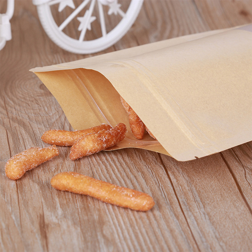 50 stuks kraftpapier met ritss - Food Storage Bags Reusable recensie en prijs