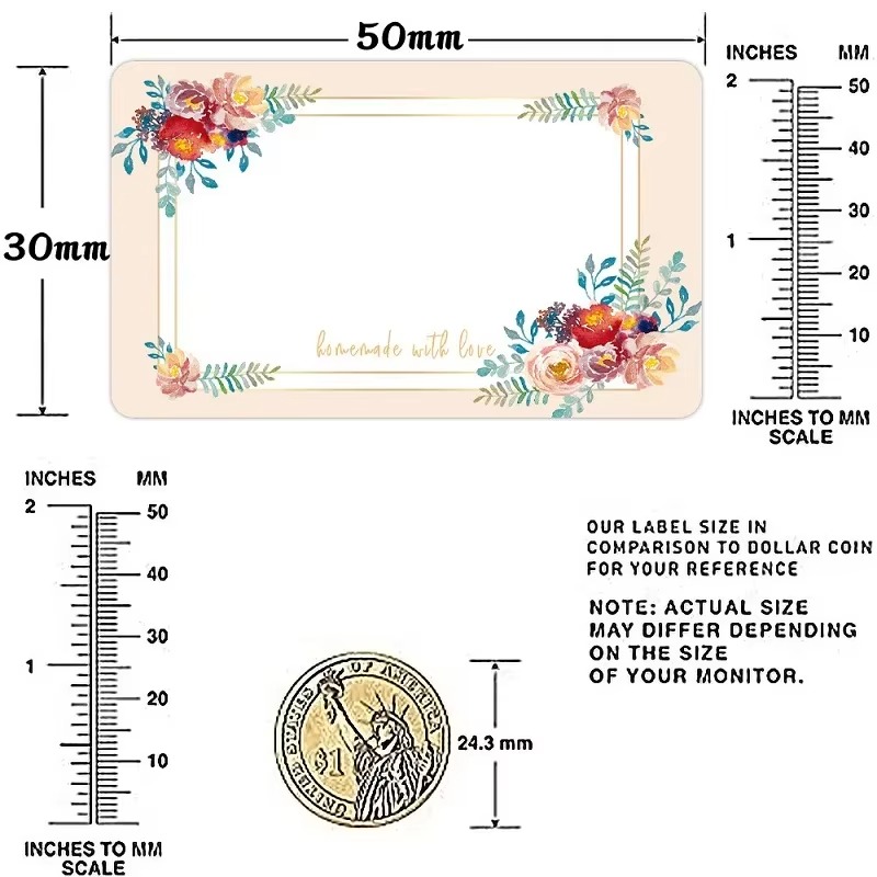50/100/250PCS Bloemen Naam Lab - Food Storage Name recensie en prijs