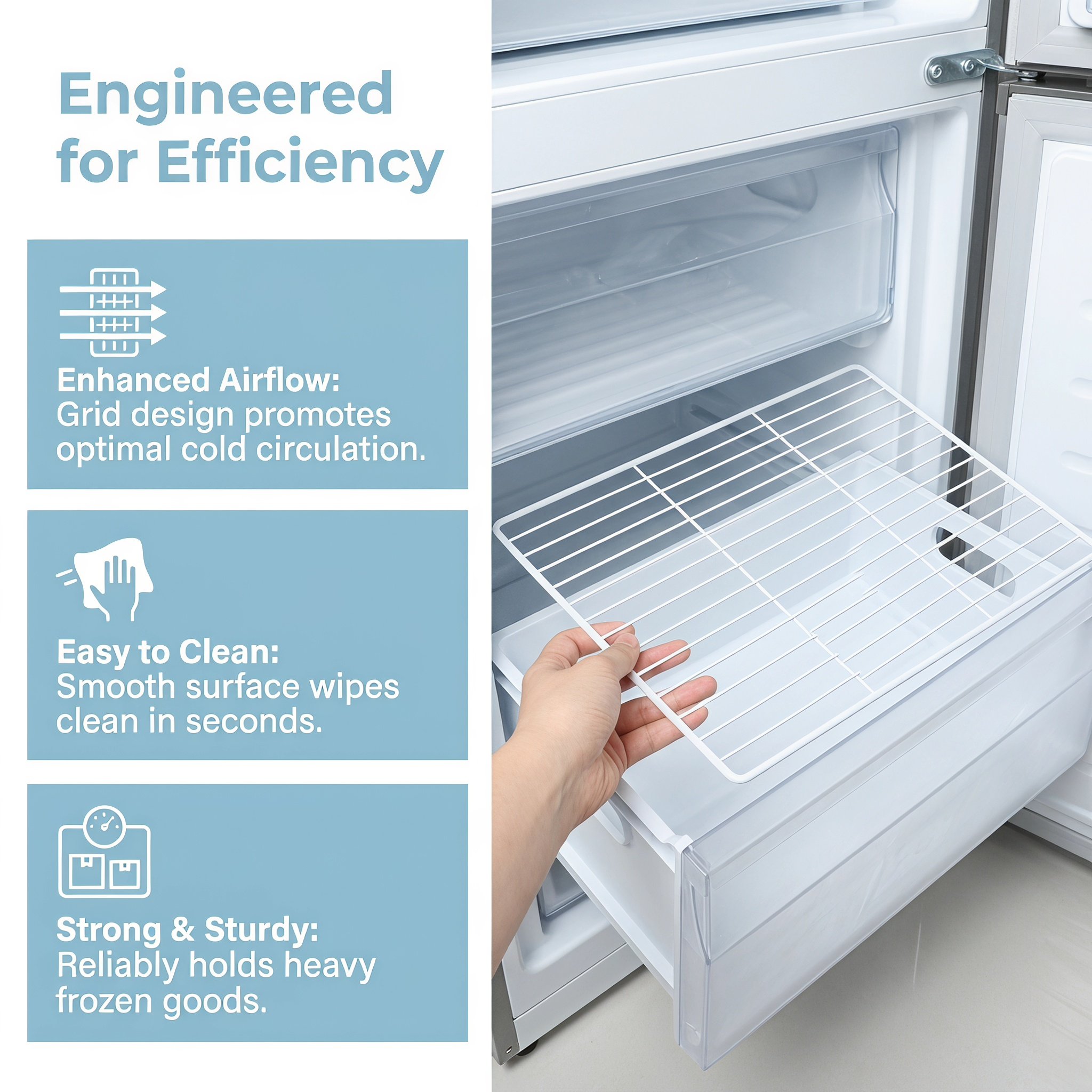Metalen draadplankverdelers vo - Food Storage Refrigerator recensie en prijs