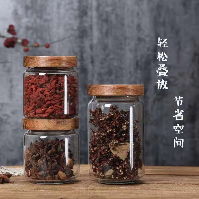 Ronde Glazen Buis Jar Acacia H - Food Storage Glass Round recensie en prijs