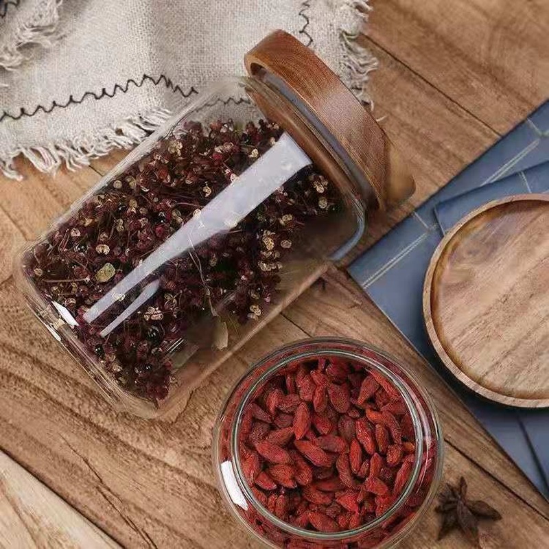 Ronde Glazen Buis Jar Acacia H - Food Storage Glass Round recensie en prijs