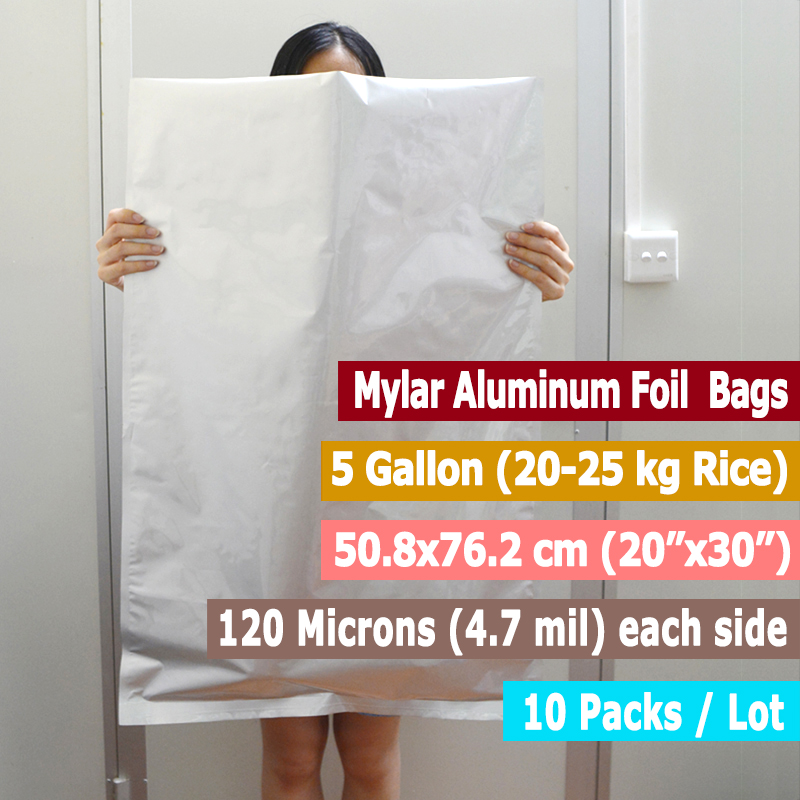 10 verpakkingen 5 gallon Mylar - Food Storage Aluminum recensie en prijs
