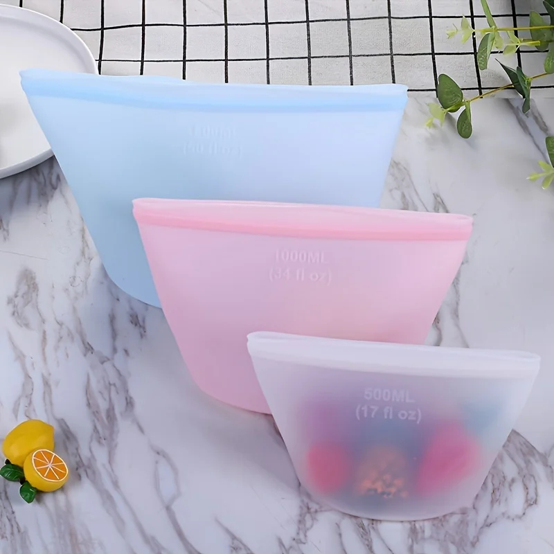 Herbruikbare siliconen opbergz - Food Storage Silicone Bags recensie en prijs