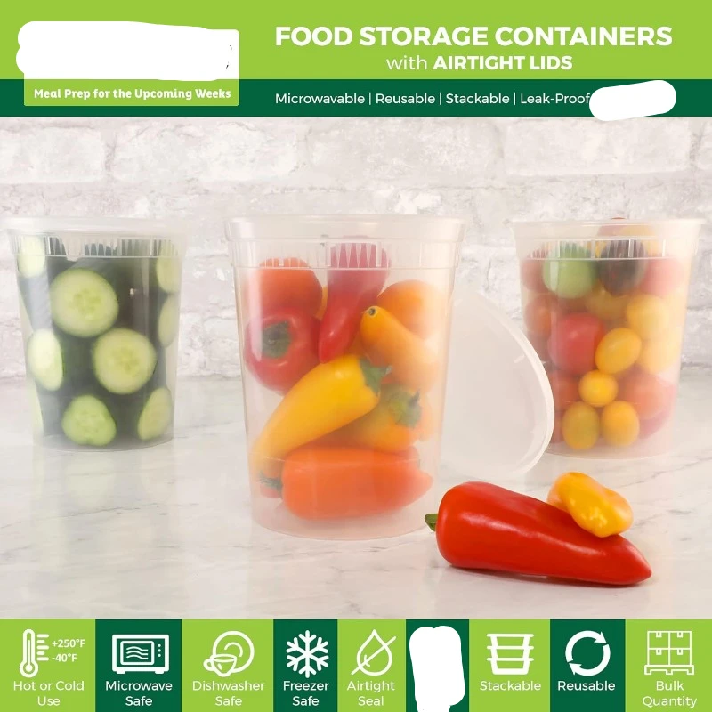 [24 Set] 8Oz-32 Oz Plastic Del - Food Storage Ideas recensie en prijs