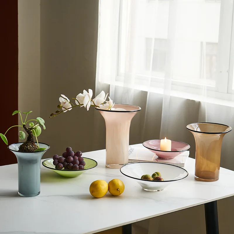 Brede mond zwarte randen gekle - Food Storage Glass Round recensie en prijs