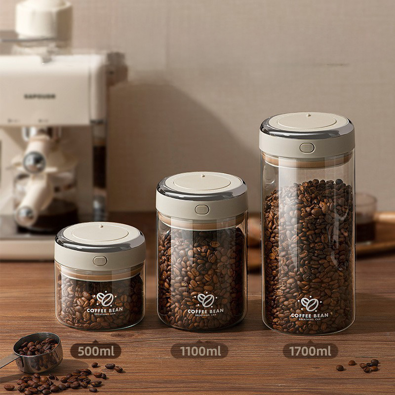 500/1100/1700ml Koffiebonen Va - Food Storage Jars Airtight recensie en prijs