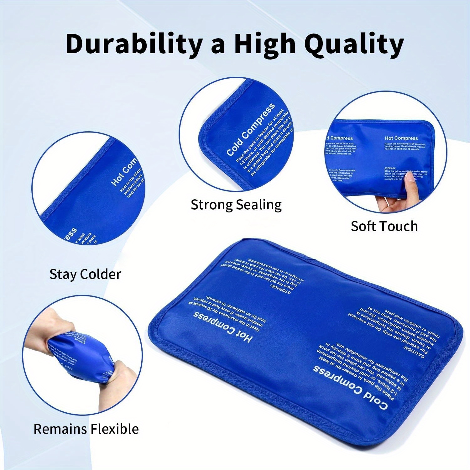 Koelpacks voor blessures, warm - Cold Pack Ice Gel recensie en prijs