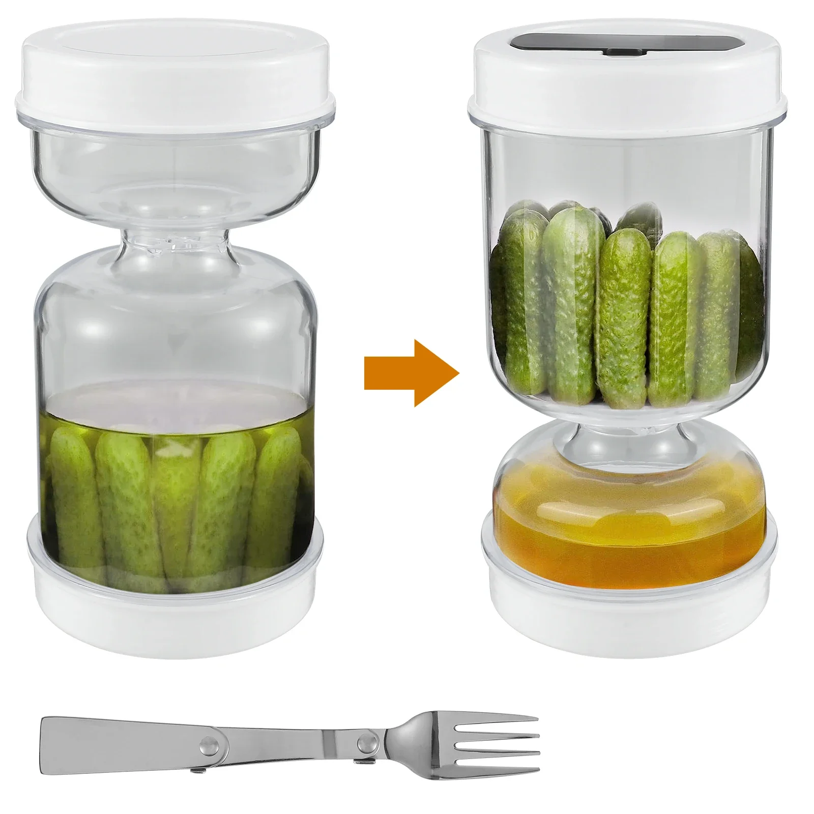 Augurkcontainer Natte en droge - Food Storage Jars Airtight recensie en prijs