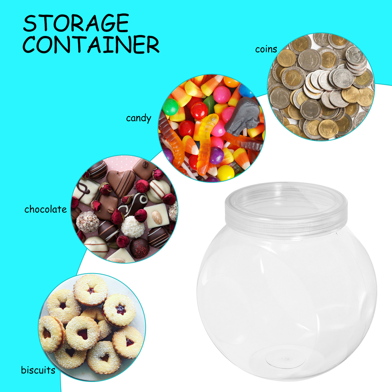 3 stuks doorzichtige snoepjesp - Food Storage Lid recensie en prijs